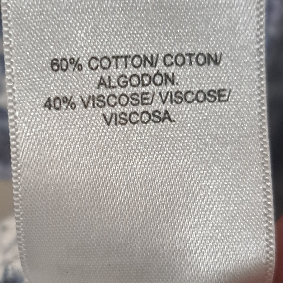 Lucky Brand Printed Flutter Sleeve Top - Picture 9 of 10